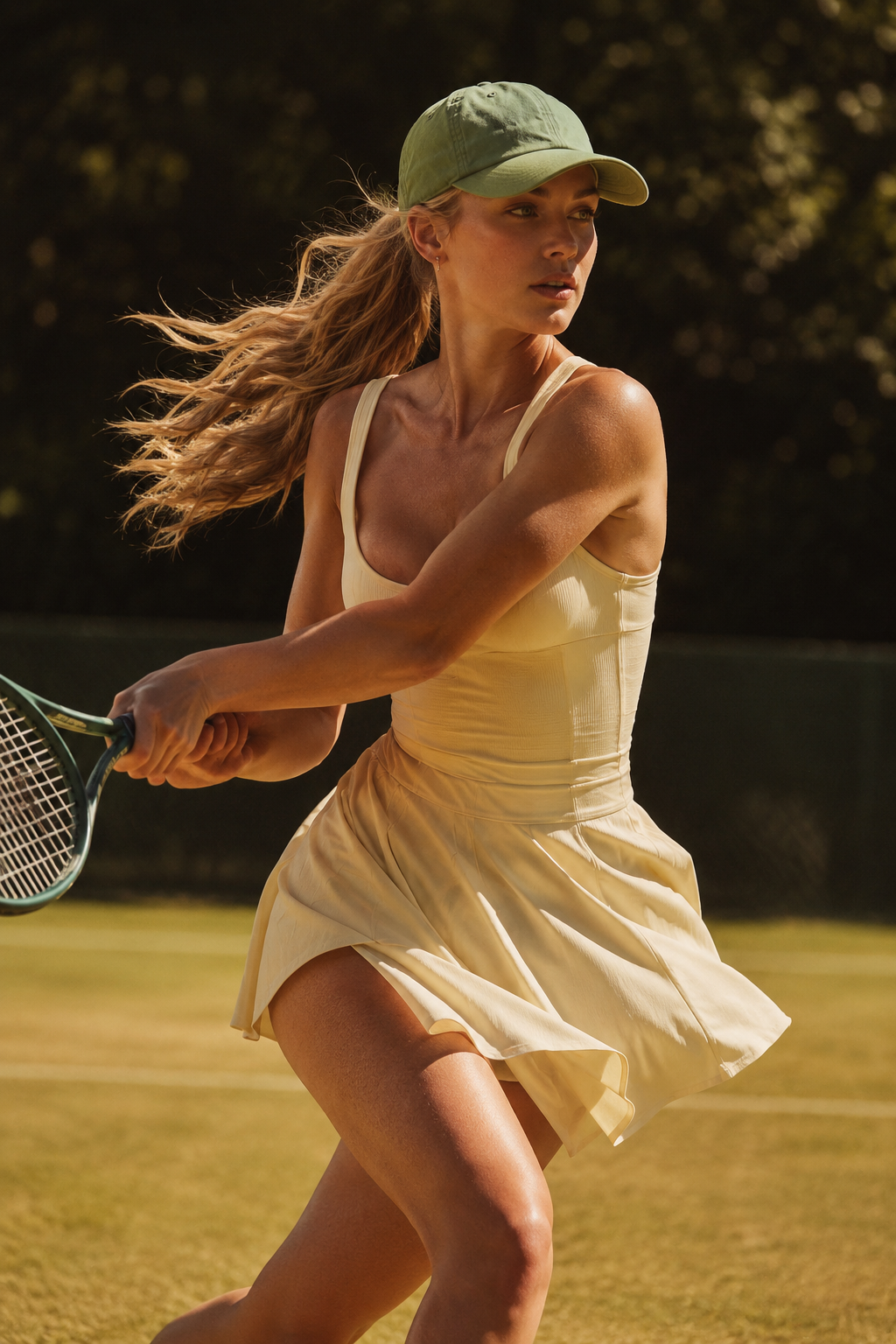 July 1 daily tennis poster — Step Into High Summer